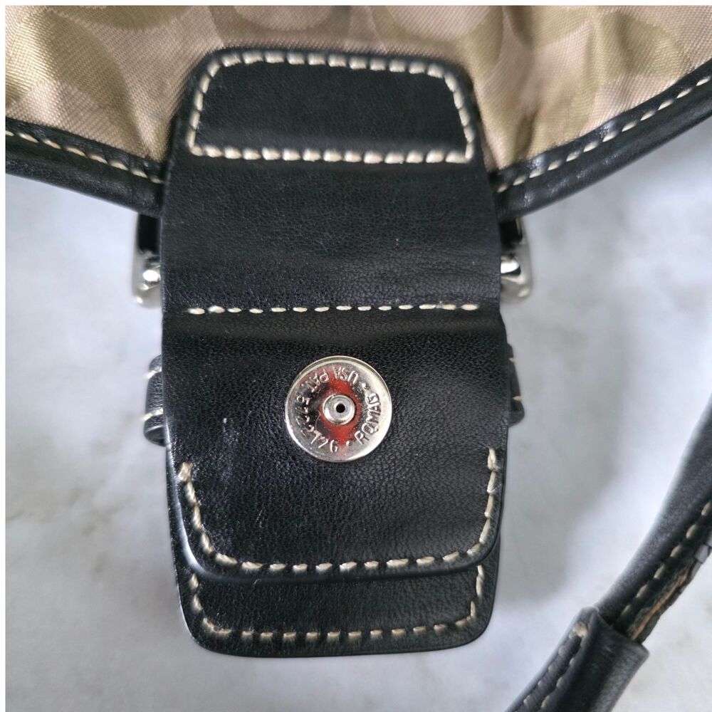 Vintage Coach Soho 9247 Black Leather Y2K Shoulder Bag Cool Girl Downtown - Picture 9 of 15